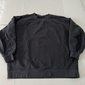 Lululemon perfectly oversized sweatshirt black sz. 10